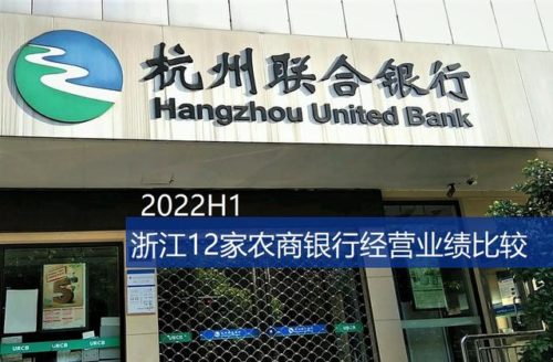 2022：浙江十二家农商银行，上半年业绩数据简析